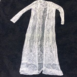long lace kimono